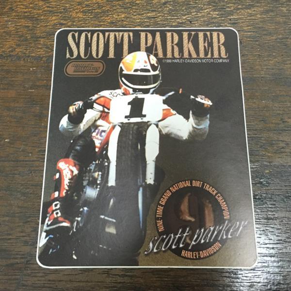 スコット・パーカー ビンテージ デカール Scott Parker Vintage Decal ダートトラック レーサー ハーレー拍卖