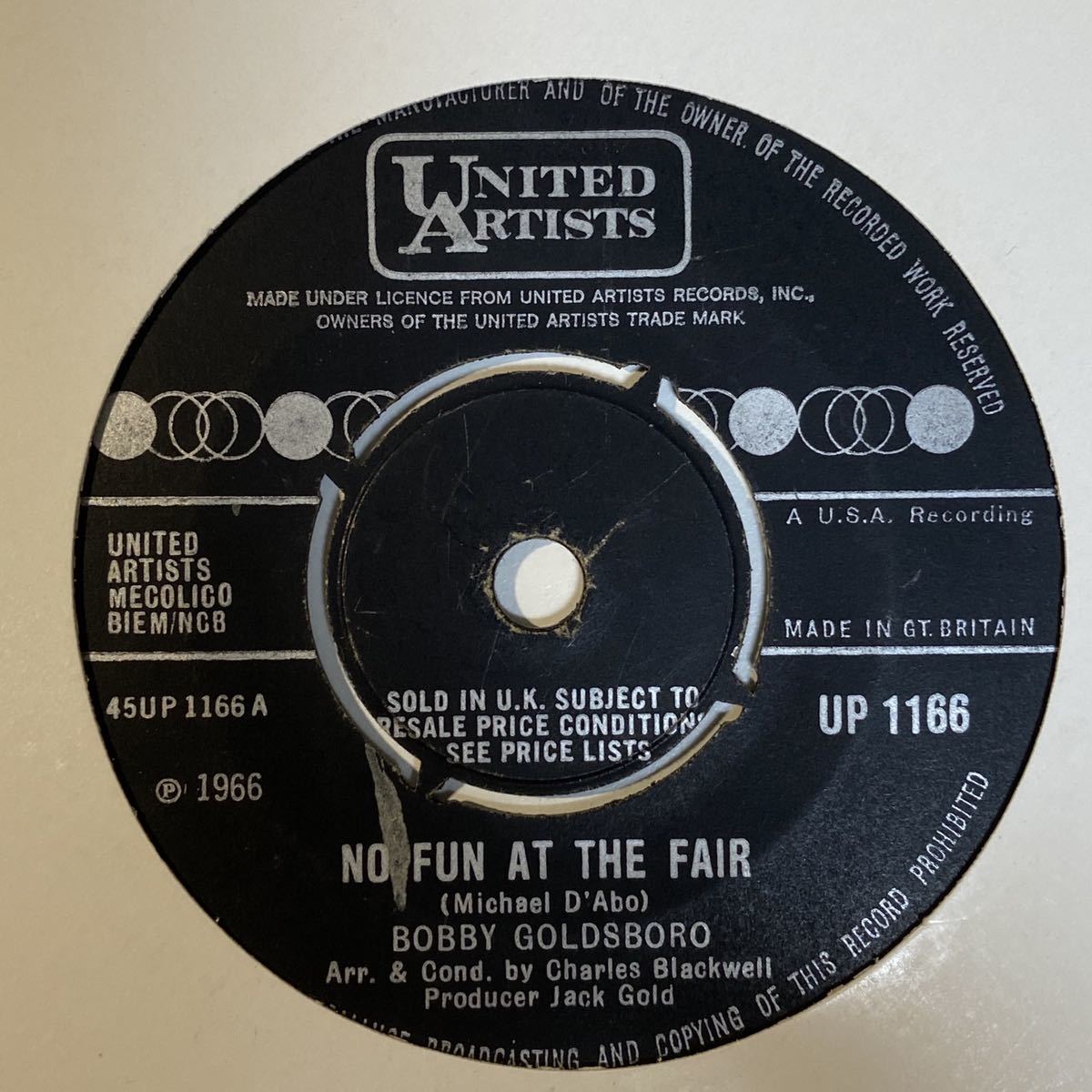 60’S SOUL//// BOBBY GOLDSBORO - NO FUN AT THE FAIR , ノーザンソウル, クボタタケシ、小西康陽、サバービア northern soul拍卖