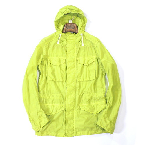 【定価5.6万・新品・M】F4J(エフフォージェイ)ナイロンフーデッドブルゾン ライトグリーン パッカブル 撥水加工 FQ7004拍卖