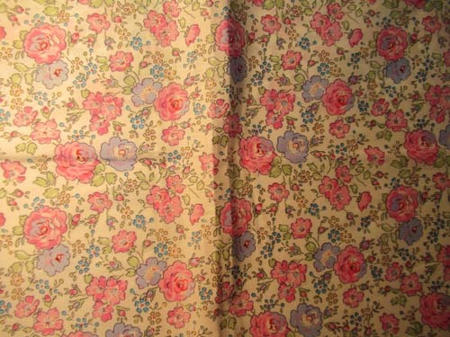 リバテぃプリントハギレ すこし変形したハギレです5拍卖