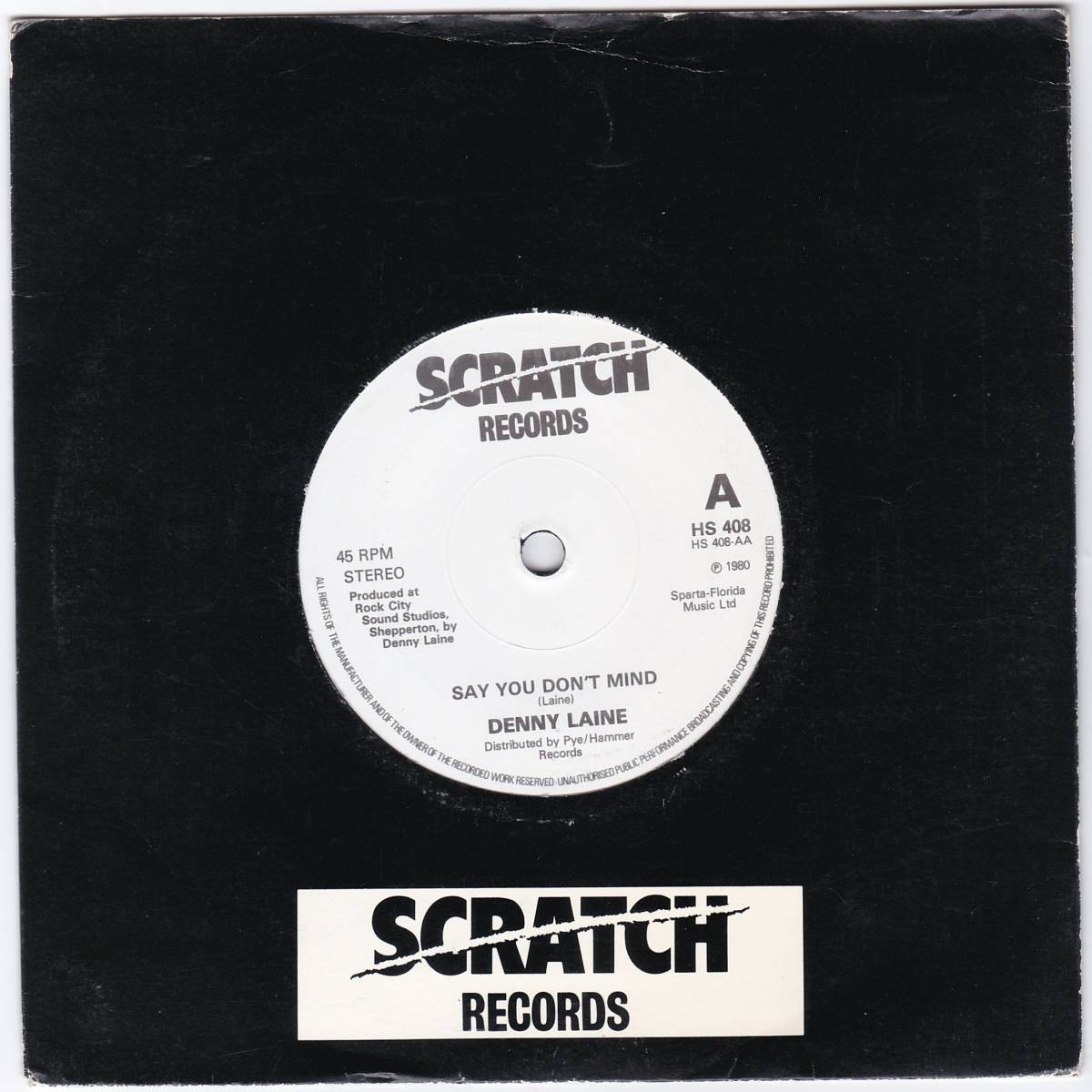 英Orig 7inch デニー・レイン DENNY LAINE/Go Now/Say You Don't Mind (ex Paul McCartney & Wings/Moody Blues)1980拍卖