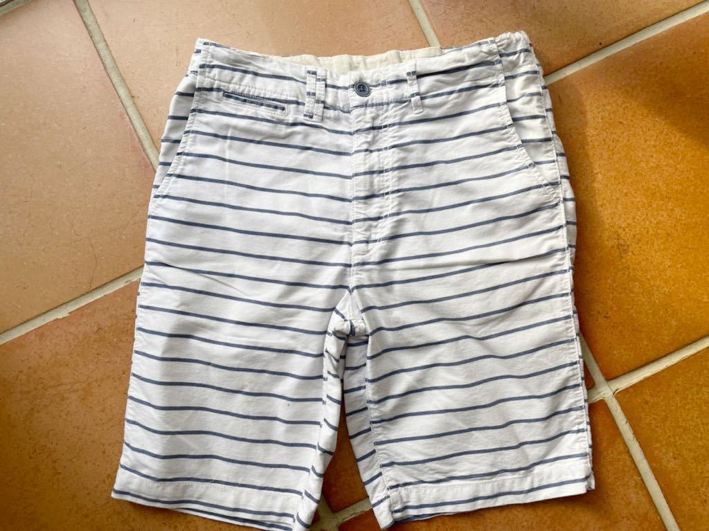 6 GAP ギャップ ストライプ ハーフパンツ ウエストアジャスター付き 150㎝拍卖