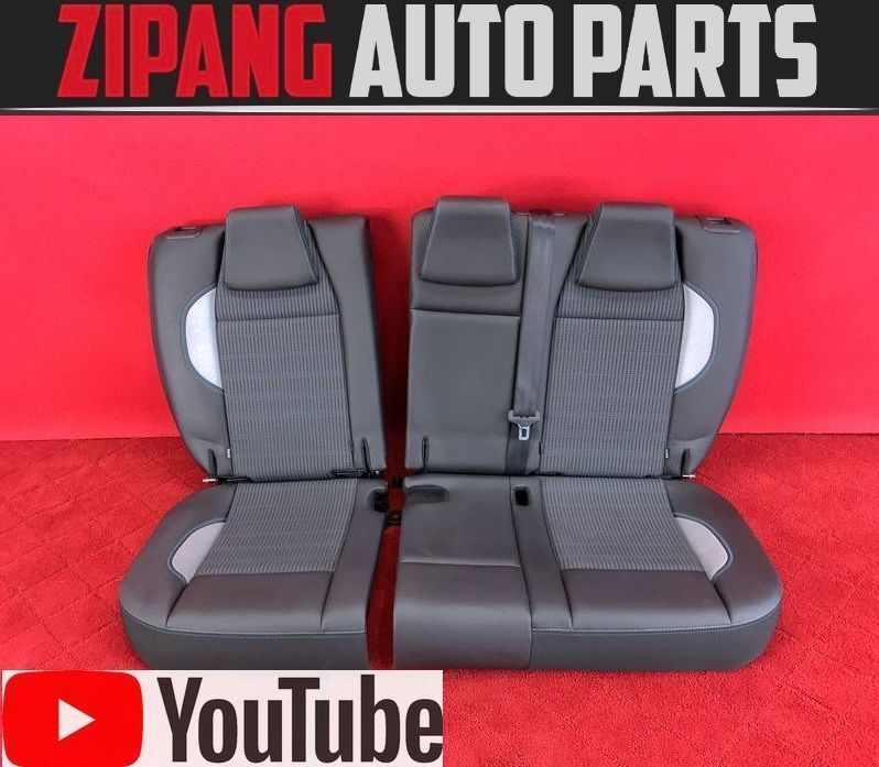 PU015 A94 プジョー 2008 クロスシティ 純正 コンビ リア シート ◆黒×青ステッチ 【動画有り】◎ ★即決★拍卖