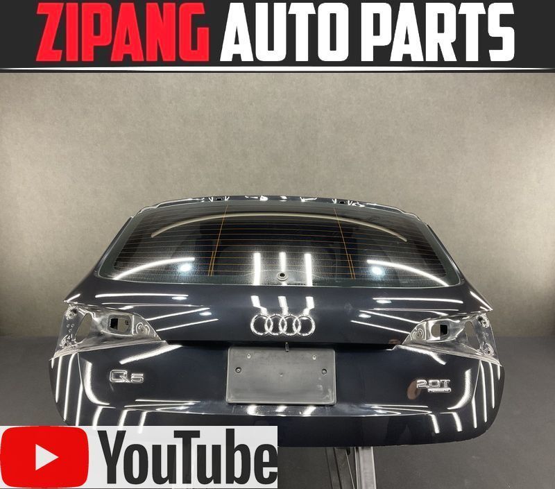 AU051 8R Q5 2.0TFSI クワトロ Sライン リアゲート バックドア ◆LZ9Y ファントムブラックPE ★変形なし 【動画あり】〇拍卖