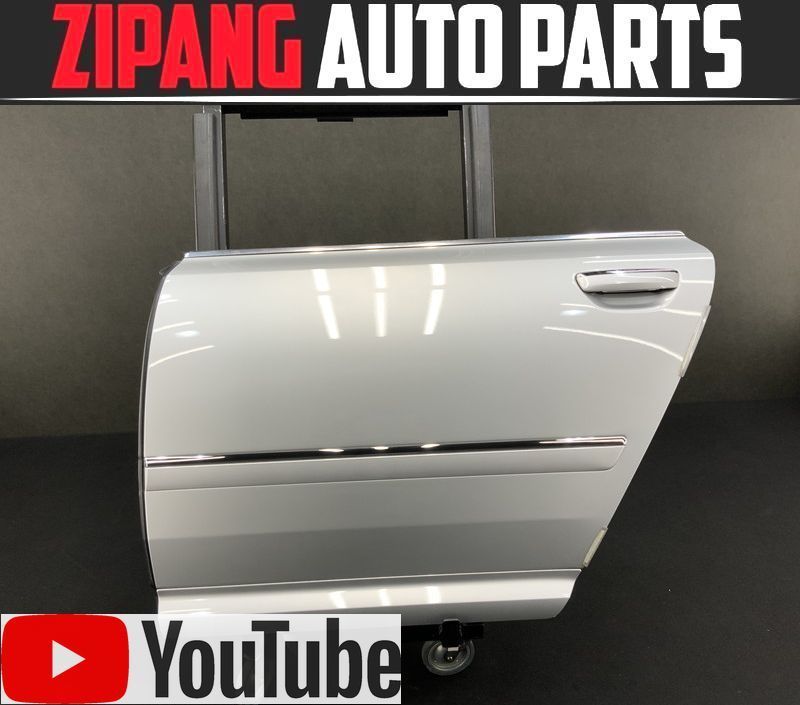 AU037 4E S8 5.2 クワトロ 左リア ドア ◆LX7W アイスシルバーM ★変形なし ◎ ★即決拍卖