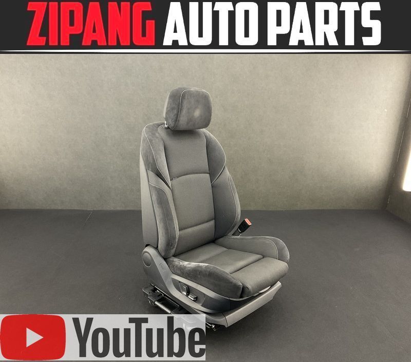 BM068 F11 MX20 523d ツーリング Mスポーツ 電動 右フロント シート ◆黒系 ★穴あき/破れなし 【動画あり】◎拍卖