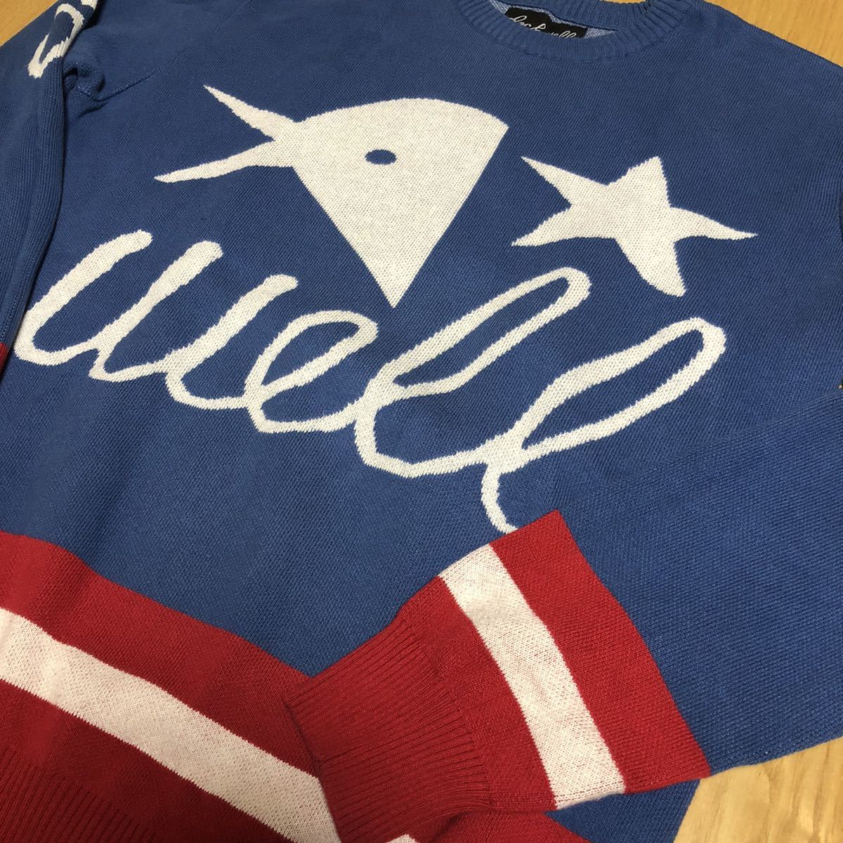 【美品】ROCKWELL by Parra コットンニットpatta ロックウェル パラ拍卖