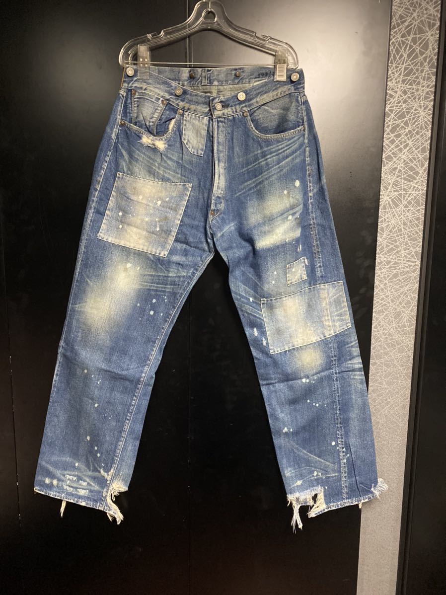Levi''s EVC 36x34 デニムパンツ ヴィンテージ 赤ミミ リーバイス501 隠しリベット 200本限定 リーバイスレッド リーバイスLVC拍卖