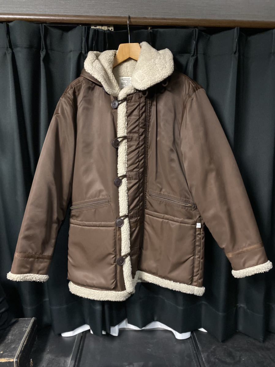 希少 GOODENOUGH N-3B ブラウン ミリタリーコート グッドイナフ 裏ボア ジャケット フラグメント 拍卖