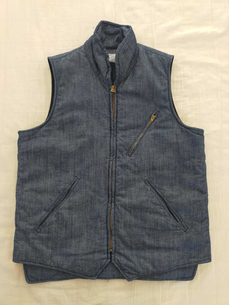 ポストオーバーオールズ e-z cruz vest POST O'ALLS pos overalls ベスト M拍卖