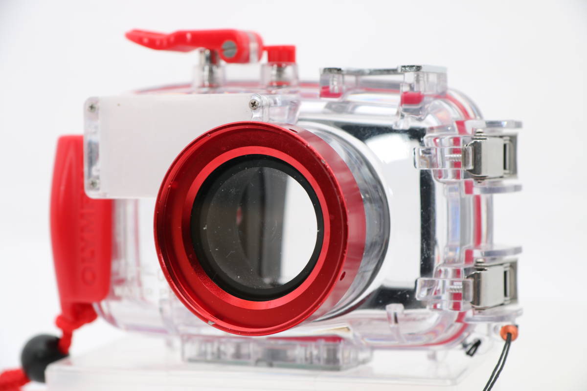 送料600円~ OLYMPUS PT-034 防水プロテクターデジカメ μ 750 740用 中古品 防水ハウジング スキューバダイビング オリンパス ミュー拍卖