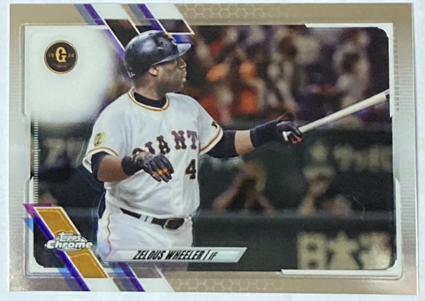 2021 Topps Chrome Npb ウィーラー 巨人 No.98 レギュラー拍卖