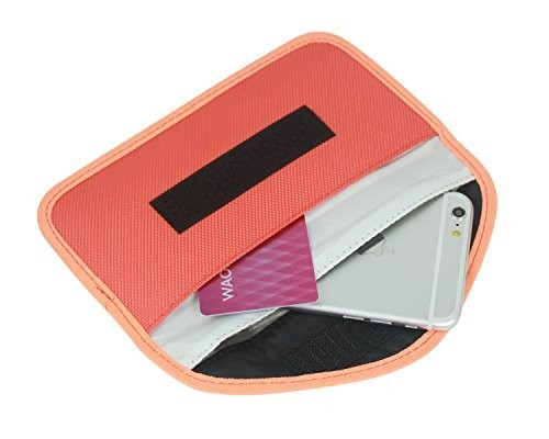 携帯電話を簡単に圏外 電波遮断 ポーチ マナーモード 電磁波シールドケース ガジェットケース (オレンジ)拍卖