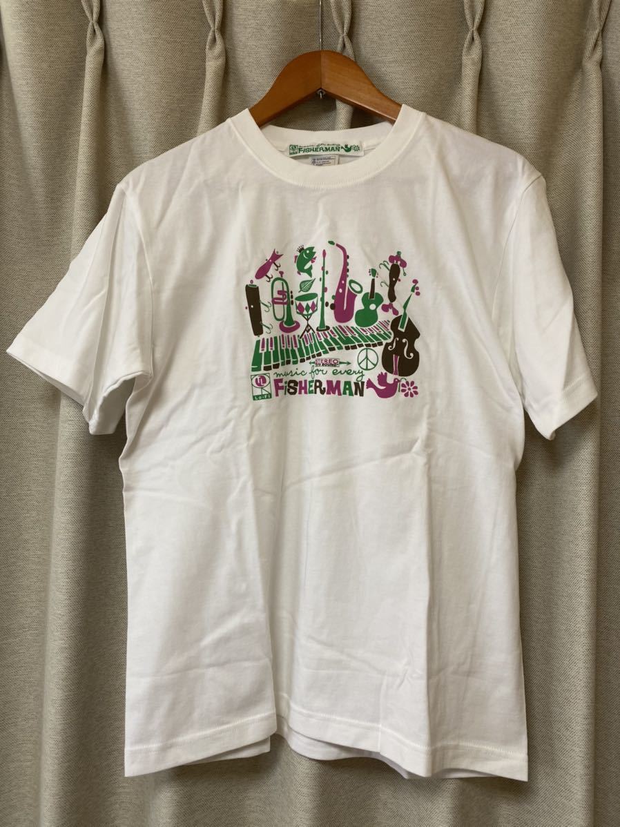 未着用 新品 パッケージ保管品 フィッシャーマン Tシャツ 白 Mサイズ バス 釣り アパレル アウトドア ソルト フィッシュマン拍卖