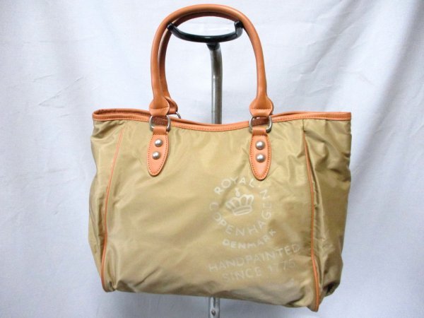 ROYAL COPENHAGEN/ロイヤルコペンハーゲン◇ハンドバッグ ライトブラウン W38cm拍卖