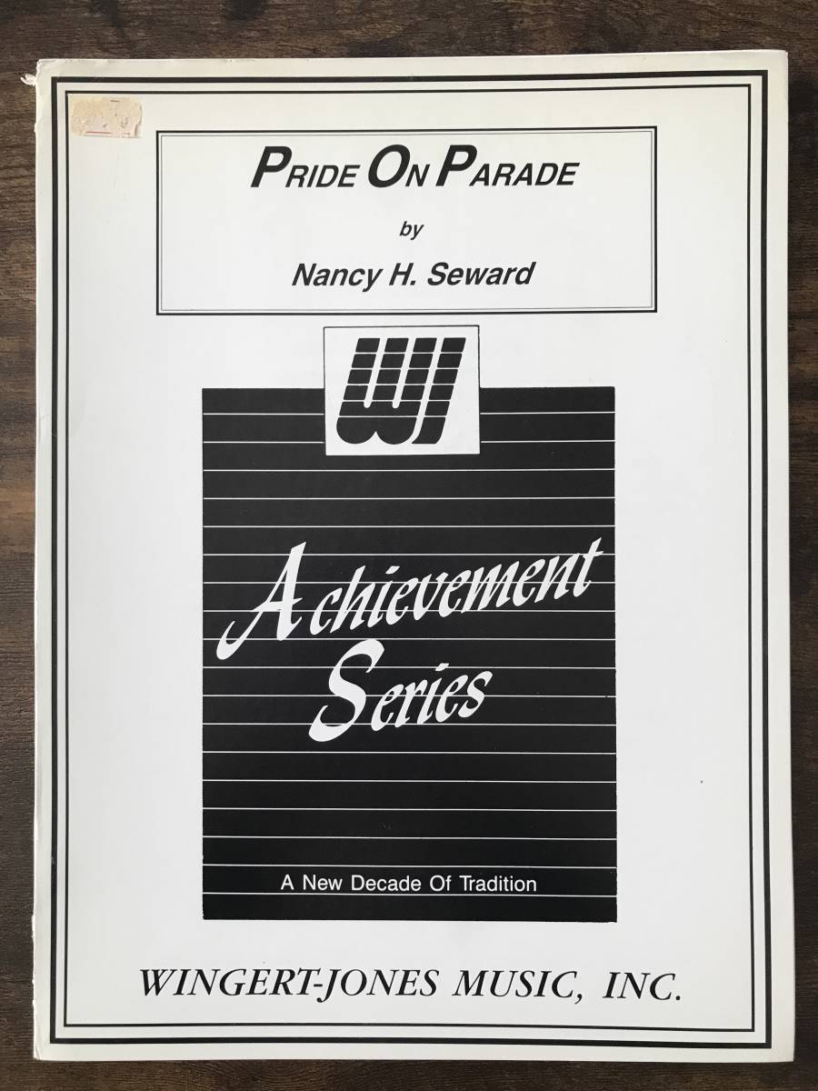 送料無料/吹奏楽楽譜/ナンシー・H・スワード:プライド・オン・パレード/スコア・パート譜セット拍卖