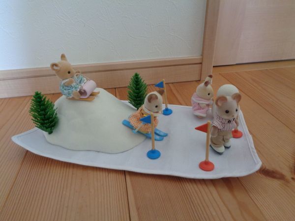 レア 希少 シルバニア スキーセット マット付拍卖