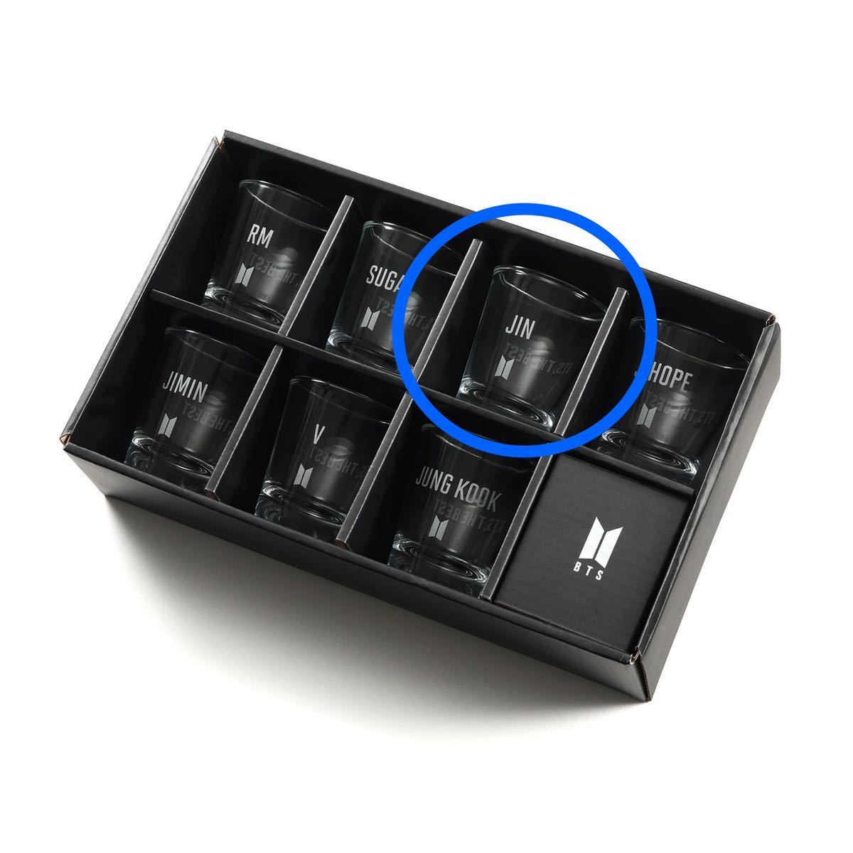 即決! BTS, THE BEST ☆ JIN (ジン) グラス 新品 / 防弾少年団拍卖