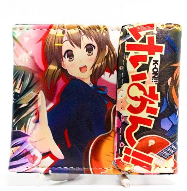 財布 けいおん 秋山 澪 K-ON! 赤 平沢 唯サイフ さいふ 二つ折り ミニ財布 短財布拍卖