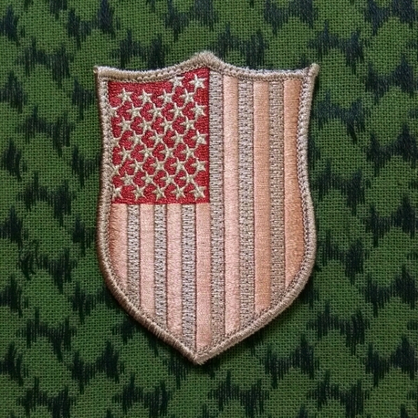 アメリカ アフガン ミックス 刺繍パッチ ベルクロ ワッペン サバゲー ワッペン ベルクロ サバゲー 拍卖