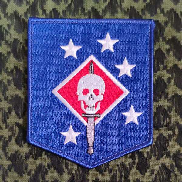 米軍 青 剣 刺繍パッチ ベルクロ ワッペン サバゲー ワッペン ベルクロ サバゲー 拍卖