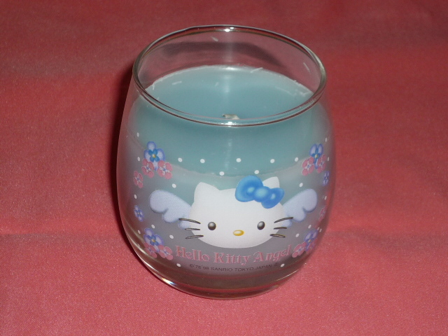 激レア!レトロ 1998年 サンリオ ハローキティ ガラス製 キャンドル☆拍卖