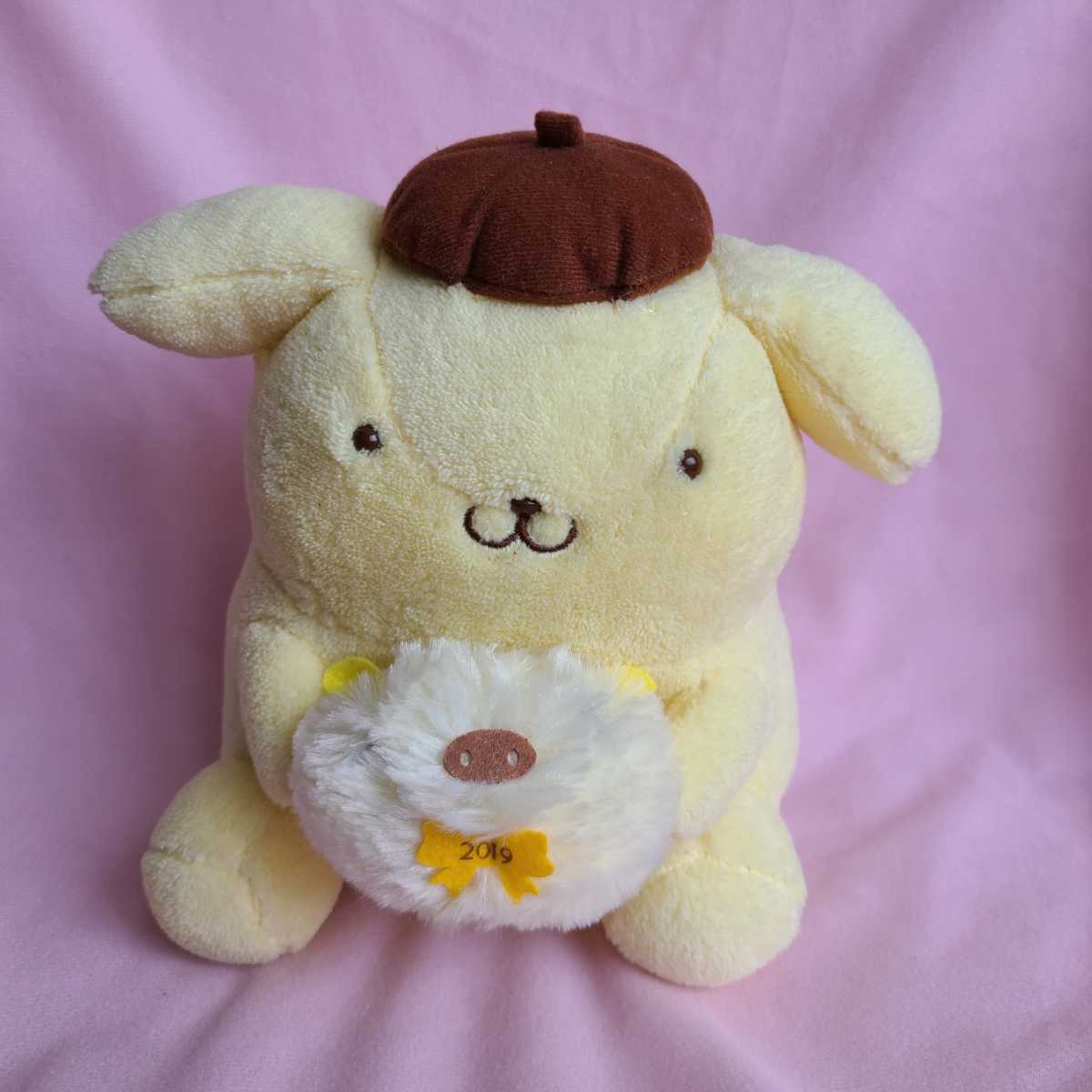 .【サンリオ】ポムポムプリン 2019 福袋 干支 いのしし 亥 ぬいぐるみ 非売品 プリン R402拍卖