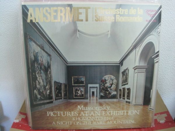 LPレコード アンセルメ ムソルグスキー 組曲 展覧会の絵 交響詩 はげ山の一夜 ホヴァンシチナ前奏曲 スイスロマンド管弦楽団拍卖