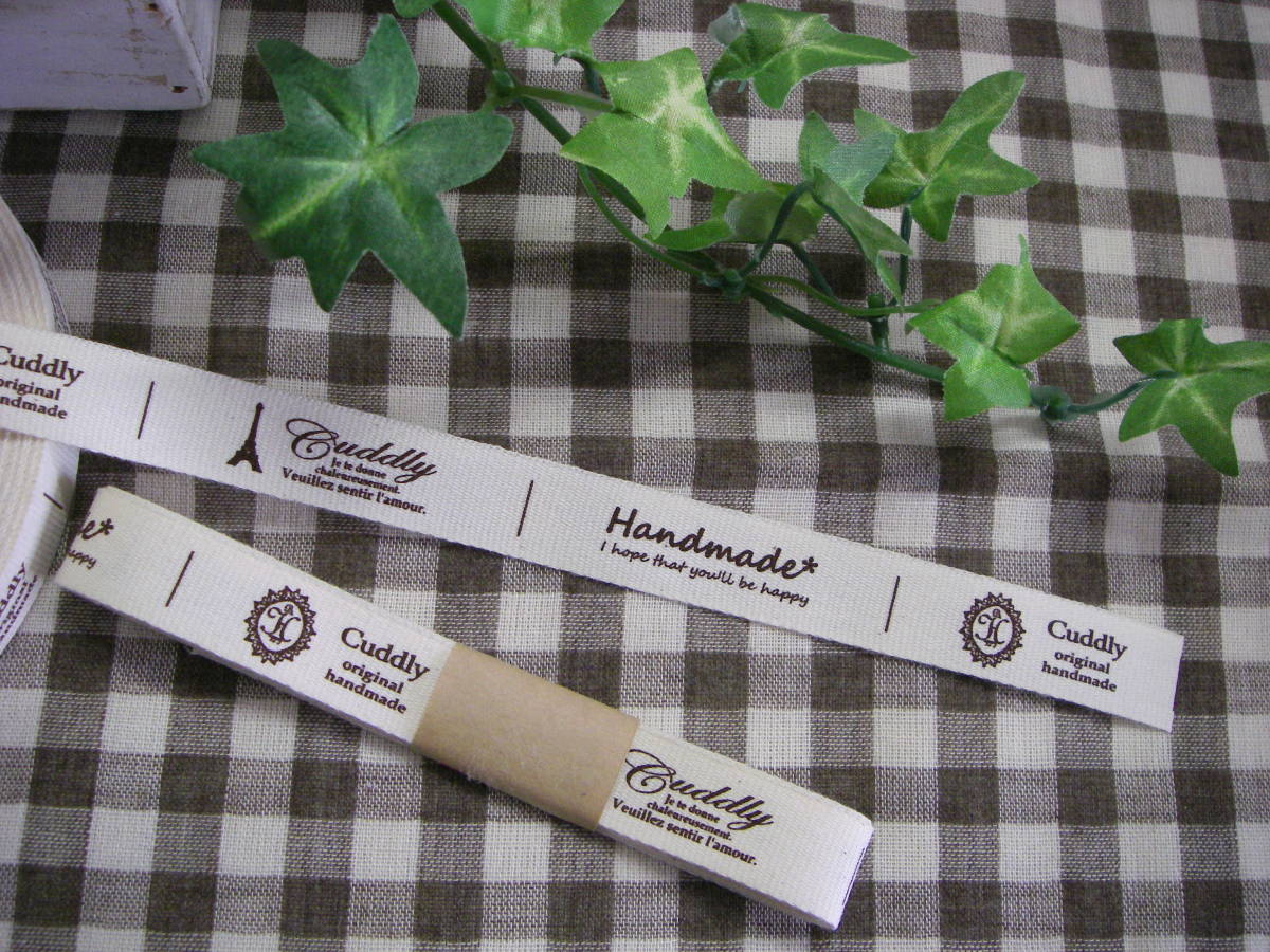 【数量5】★★№115 HASHIATOYA 綿タグ 15mm幅 3柄×6セット=18枚拍卖