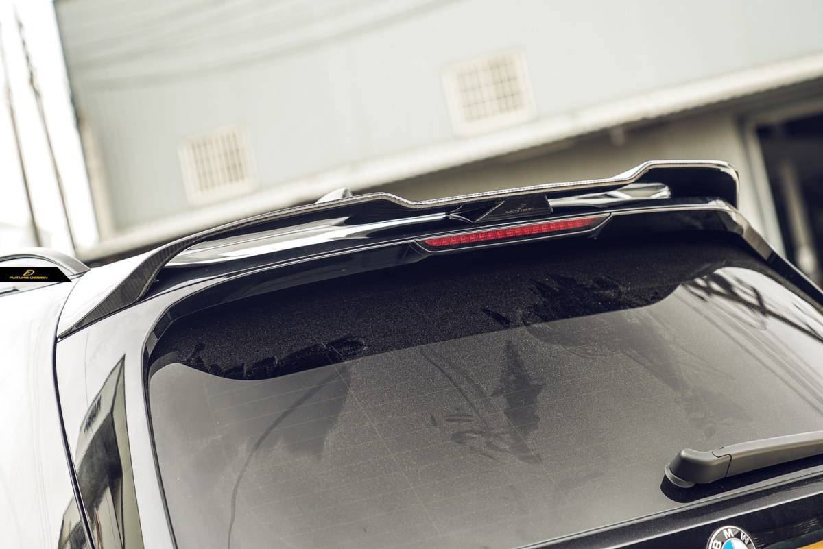【FUTURE DESIGN】BMW Xシリーズ X7 G07 ルーフスポイラー リアスポイラー 本物DryCarbon ドライカーボン カスタム エアロ パーフォマンス拍卖