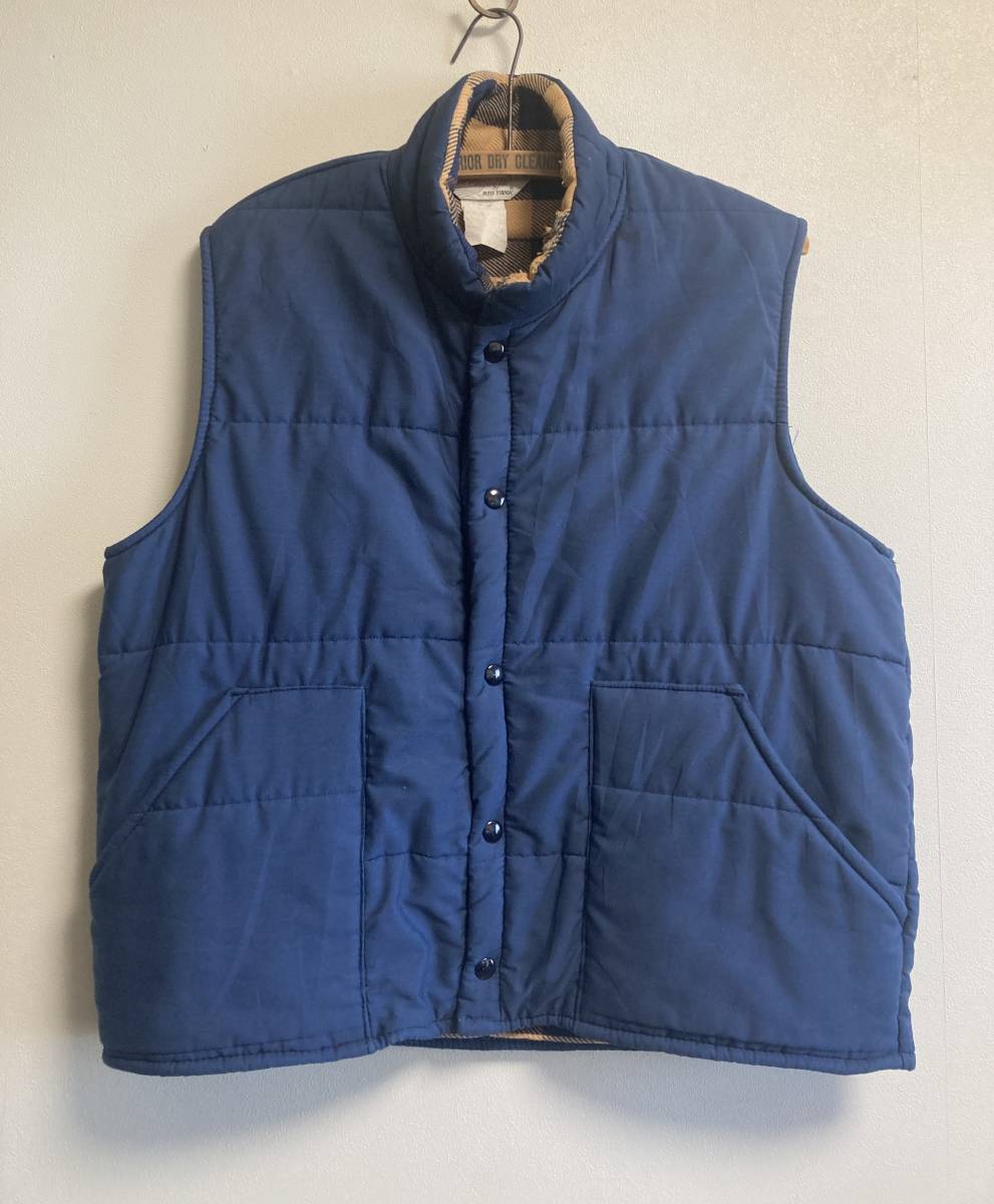 70s 80s ヴィンテージ BIG YANK Sport abouts ビッグヤンク ワーク ネルライナー 中綿ベスト ダウンベスト アメカジ拍卖