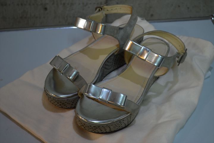 ジミーチュウ JIMMY CHOO パテントレザー サンダル パンプス シューズ 靴35 C7160拍卖