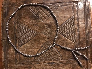 アフリカンアンティークメタルビーズネックレス アフリカンアンティークビーズフリンジネックレス ヴィンテージ金属ビーズ レア品 拍卖