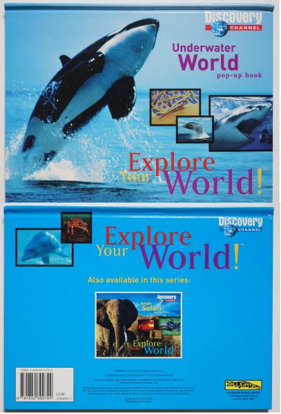 「Explore Your World! Underwater World」Discovery channel ディスカバリーチャンネルのポップアップ絵本/イルカなどの海の生物 英語拍卖