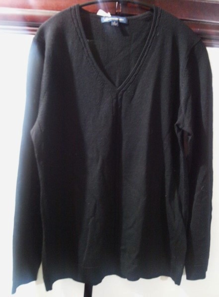 新品 ブルックスブラザーズ Vネック ニット ウール LL位 黒拍卖