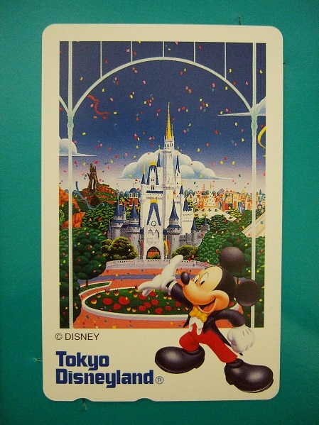 TDL TDS TDR ディズニー☆ランド 限定! パークデザイン 美しい テレカ テレホンカード ①☆即決!! ミッキー シンデレラ城 PayPay ペイペイ拍卖