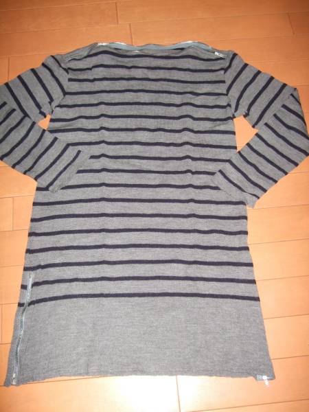 良品★Scye ボーダーニットチュニック★ジッパーデザイン☆M拍卖