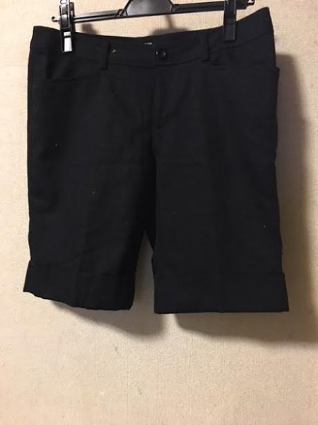 レディース ハーフパンツ ブラック W70 ウール混拍卖