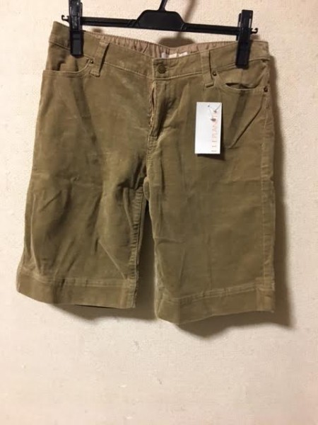 【新品】ELLE PLANETE コーデュロイ ハーフパンツ 38拍卖