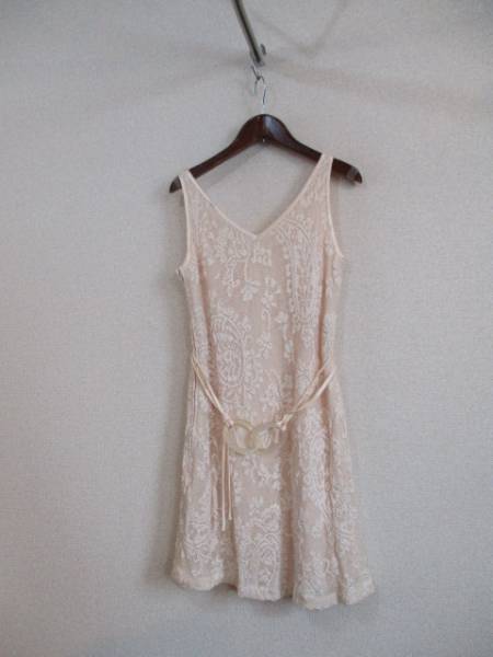 BODYDORESSINGDELUXEピンクレースノースリーブワンピUSED20417②)拍卖