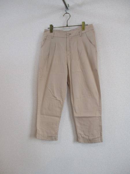 Heatherベージュテーパードハンパ丈パンツ(USED)20117②)拍卖