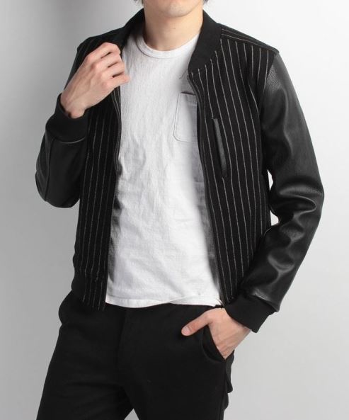 新品 URBAN RESEARCH アーバンリサーチ MA-1タイプ デザイン 切り替えブルゾン 38 黒 ブラック 合皮 ボンバージャケット ボンバーブルゾン拍卖