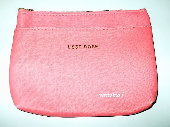☆L’EST ROSE☆レストローズ☆メイクポーチ☆サーモンピンク拍卖