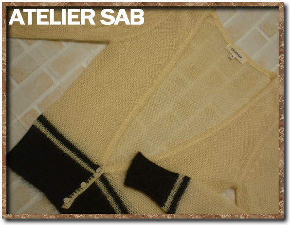 美品!!☆ATELIER SAB アトリエサブ モヘヤニットカーディガン☆拍卖