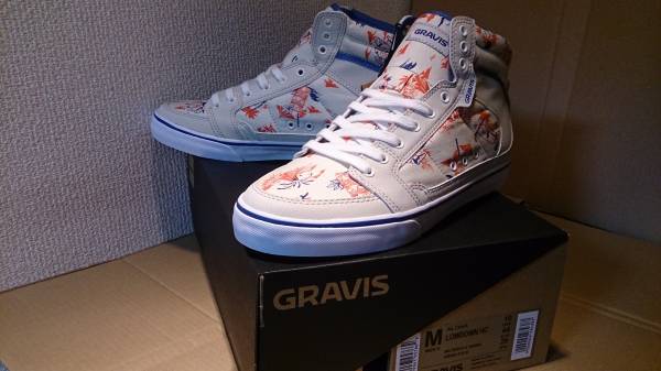 アロハシャツ的スニーカー GRAVIS グラビス ALOHA LOWDOWN HC 28.0cm※未試着品/未使用品/商品タグ付き/デッドストック/2013年モデル拍卖