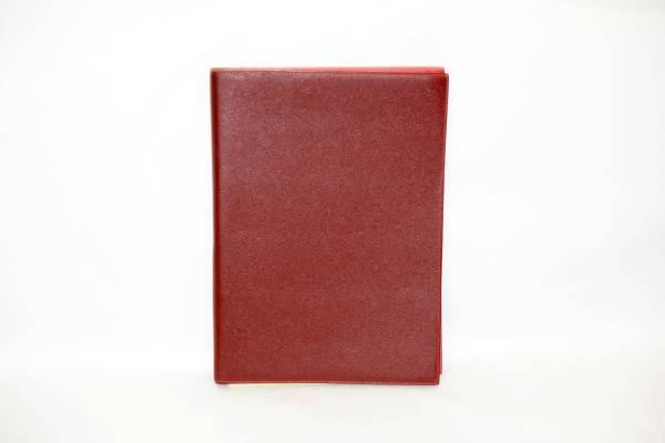 本物 エルメス カバー A4 ビジネスドキュメント 希少 レア 中は違う色で二色 本革 レザー 正規品 フランス製 美品拍卖