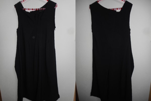 美品 MOYURU 萌 アシメントリー ワンピース ブラック サイズ 40 変形拍卖