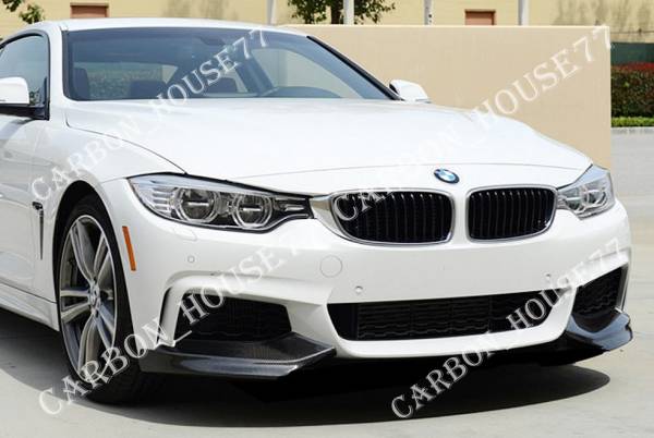 ★BMW F32 F33 F36 Mスポーツ カーボン フロント スポイラー スプリッター《左右ワンセット》《貼付タイプ》☆拍卖
