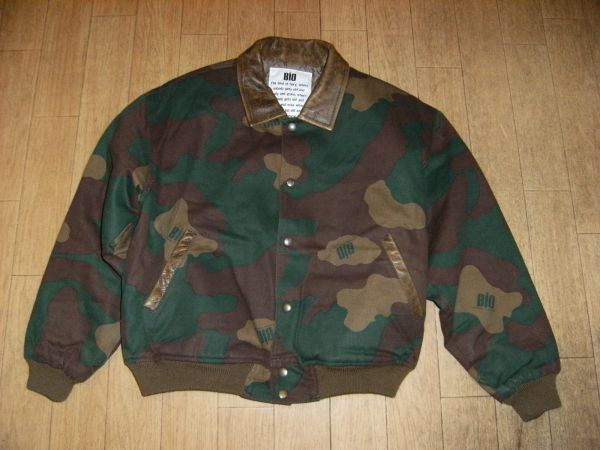 昭和レトロ★日本製★ボディビル,フィットネス,プロレス,ゴールドジム,スポーツジム★VIP ROPPONGI BIO FITNESS ジャンパー 迷彩拍卖