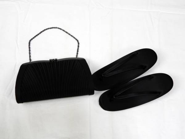 小物217 喪服用草履バッグセット 未使用 【美品】 上代価格18000円拍卖